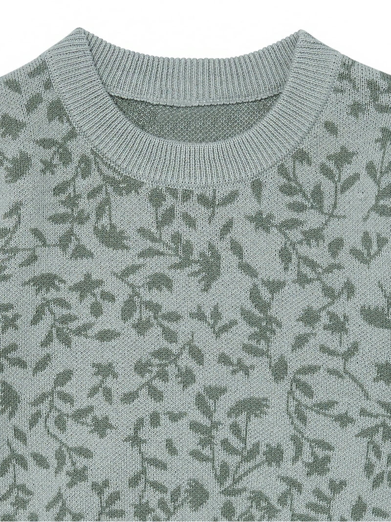 Modern Moments by Gerber Toddler Girl Jacquard Sweater Knit with Wide Leg Pant Set, Sizes 12M-5T | Walmart (US)