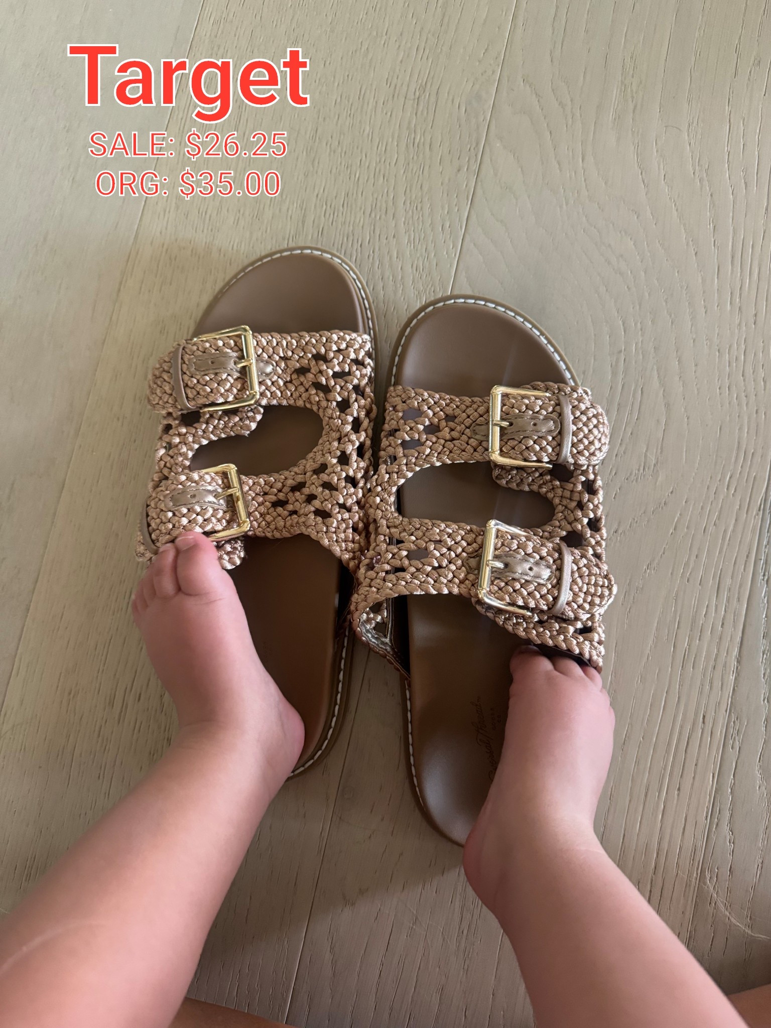 Target shoes on sale! Easy spring and summer sandal