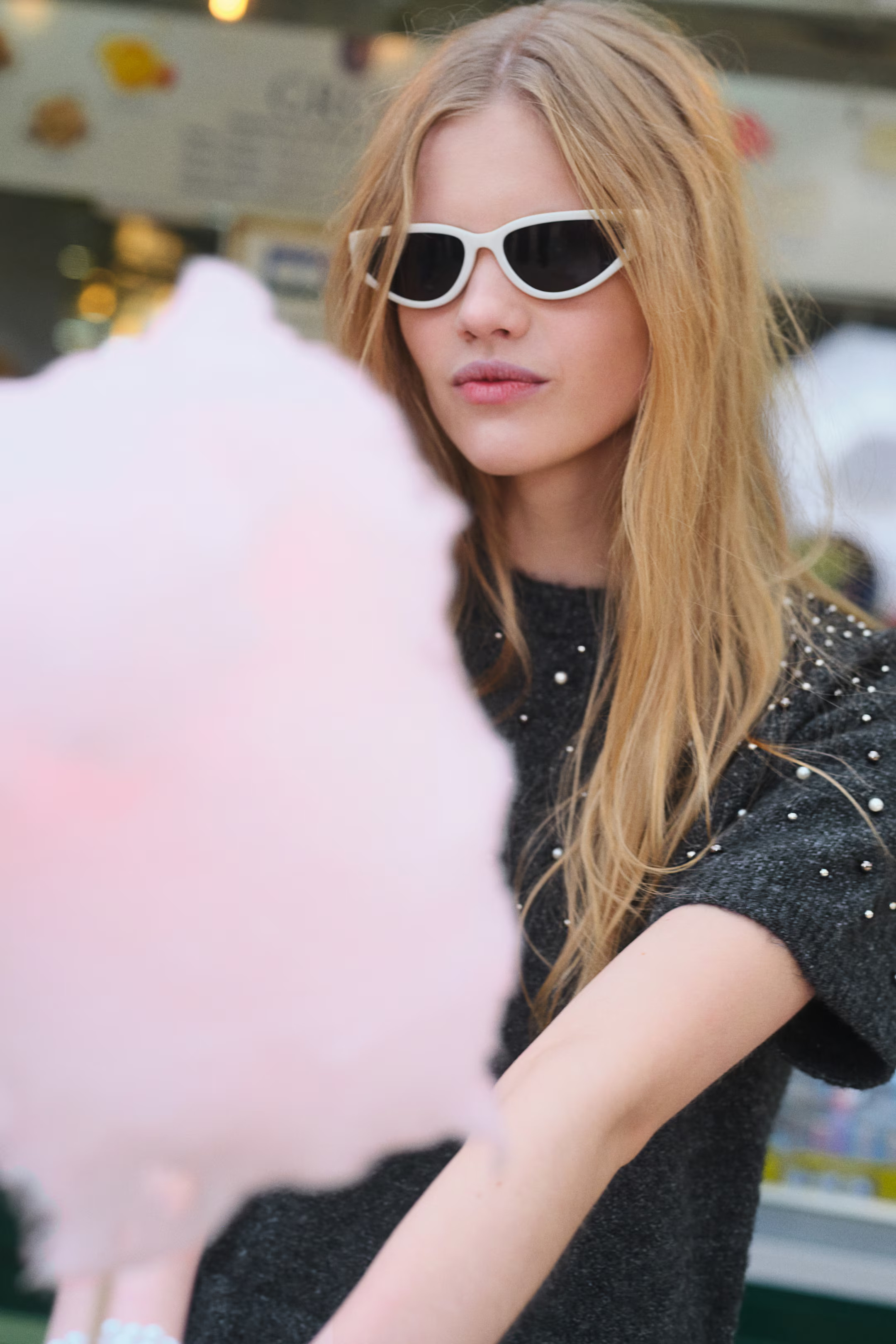 Beaded Fine-Knit Dress - Dark gray melange - Ladies | H&M CA | H&M (US + CA)