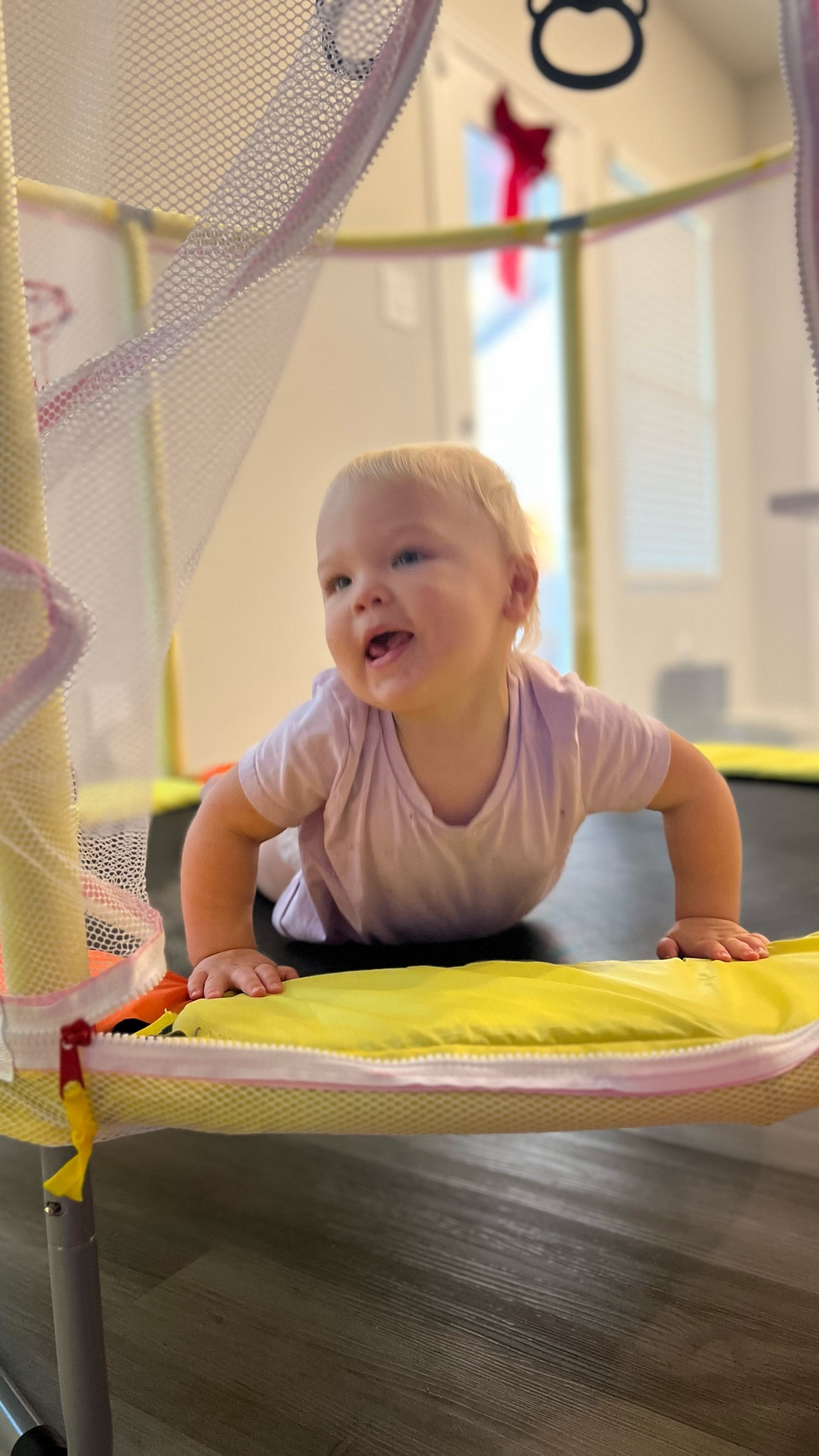 Toddler Christmas Gift Idea: Indoor/Outdoor Trampoline With Safety Net (Amazon Find!) 🎄✨

If you’re looking for the perfect toddler Christmas gift that burns energy, fits indoors or outdoors, and keeps little ones entertained for HOURS — this trampoline is it. Our 20-month-old is obsessed, and it’s easily one of the best toddler toys we’ve ever bought.

This Amazon toddler trampoline comes with:
	•	A full safety net enclosure
	•	Sturdy rings for holding on
	•	A swing attachment
	•	A basketball hoop + ball
	•	A wide, bouncy base perfect for high-energy kids

It says ages 3+, but it’s incredibly stable and has been amazing for our younger toddler too. Such a good toddler Christmas gift idea, energy-burning toy, and Amazon holiday find for parents looking to keep little ones busy through the winter.

Perfect for: toddler Christmas gifts, activity toys, indoor play ideas, gross motor development, winter activity toys, and Amazon holiday gift ideas for kids.

#LTKGiftGuide #LTKHoliday #LTKKids