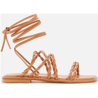 Stuart Weitzman Women's Calypso Leather Gladiator Sandals - Tan - UK 3 | Coggles (Global)