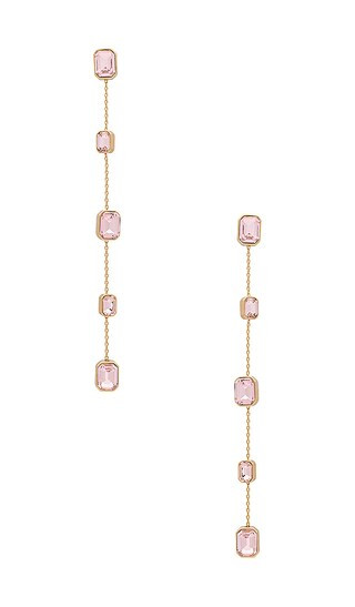 Delicate Drop Earring in Light Rose | Revolve Clothing (Global)