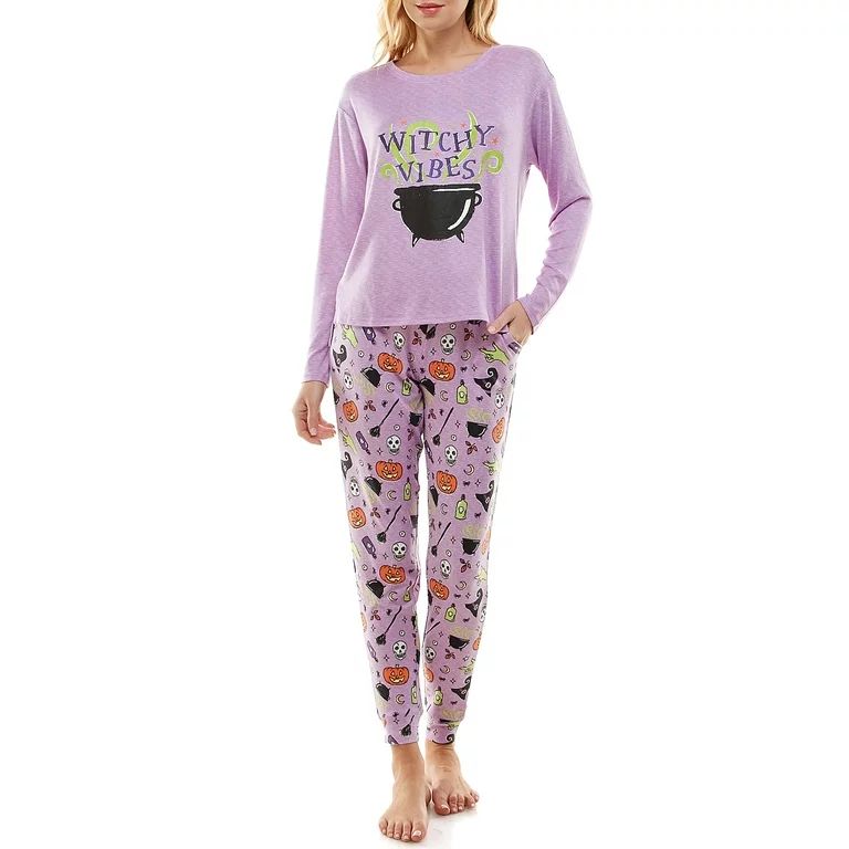 Way To Celebrate Women's Halloween Pajama Set, Sizes XS to 3X | Walmart (US)