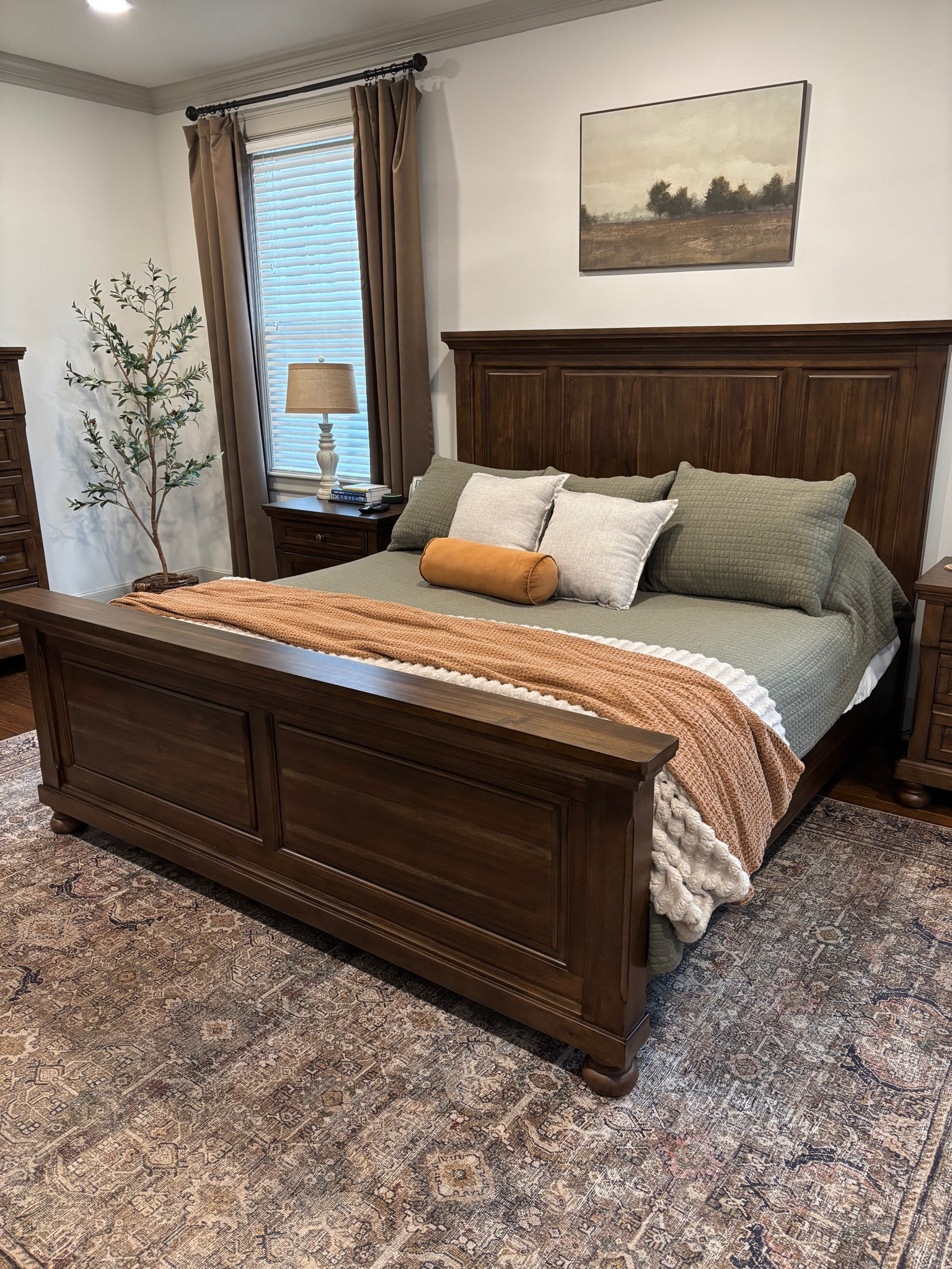 I love a nice cozy bed! The earth tones are so soothing. 🤎🧡💚

#LTKOver40 #LTKStyleTip #LTKHome