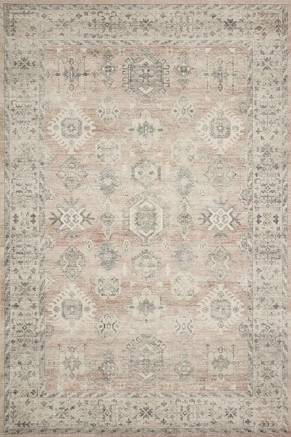 Loloi II Hathaway Collection HTH-03 Java / Multi 5'-0" x 7'-6", .25" Thick, Area Rug, Soft, Durab... | Amazon (US)