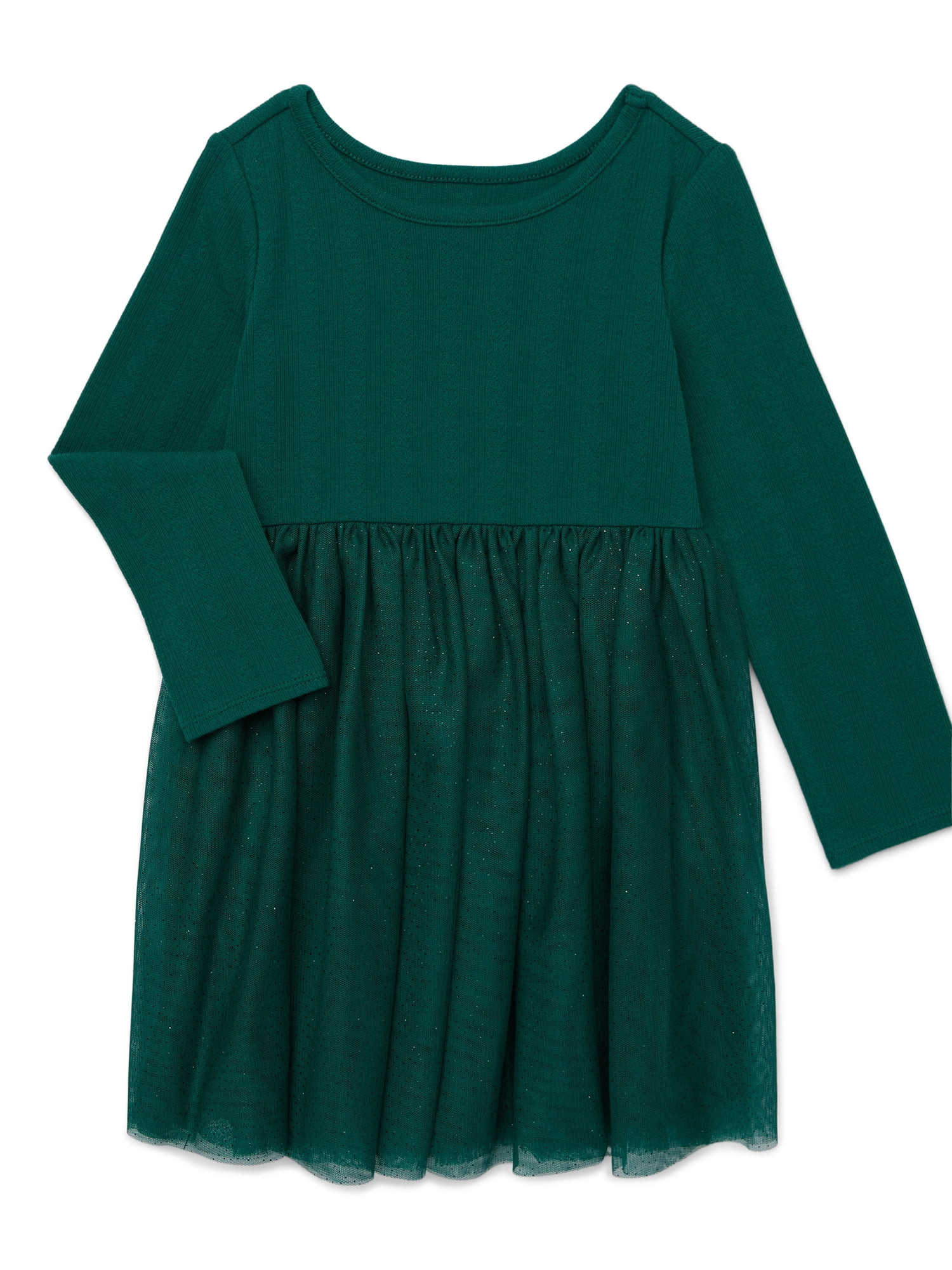 Wonder Nation Toddler Girls Tutu Dress with Long Sleeves, Sizes 12 Months-5T | Walmart (US)