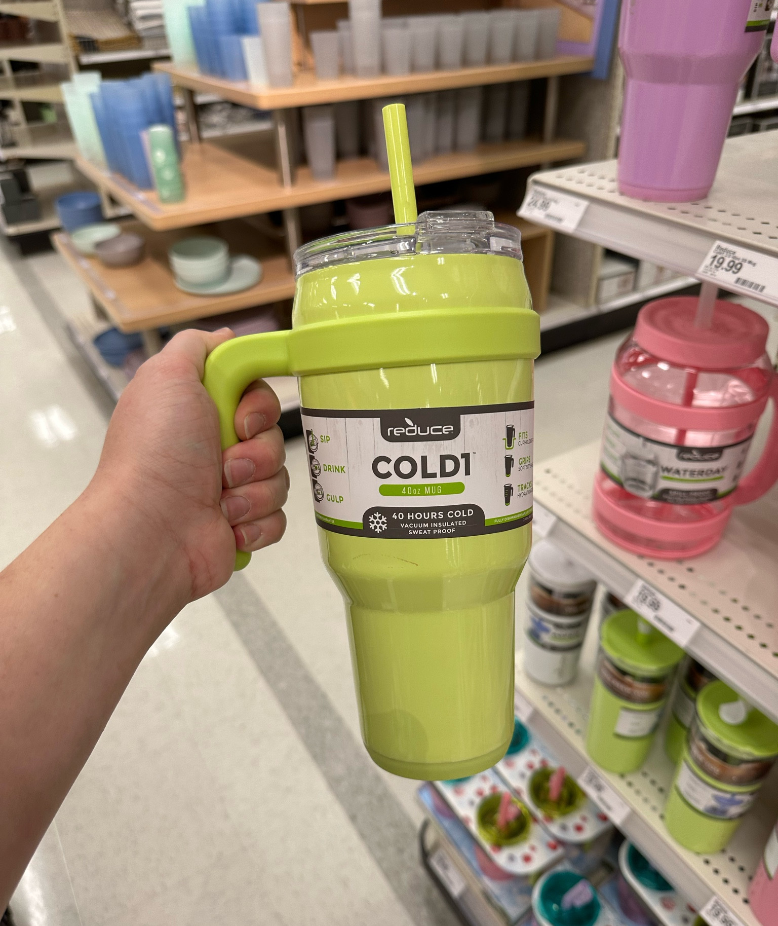 lime Cold1 stainless steel reduce 40oz tumbler 

#LTKFind #LTKsalealert #LTKhome