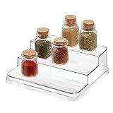 iDesign Crisp Plastic Stadium Spice Rack, 3-Tier Organizer for Kitchen Pantry, Cabinet, Countertops, | Amazon (US)