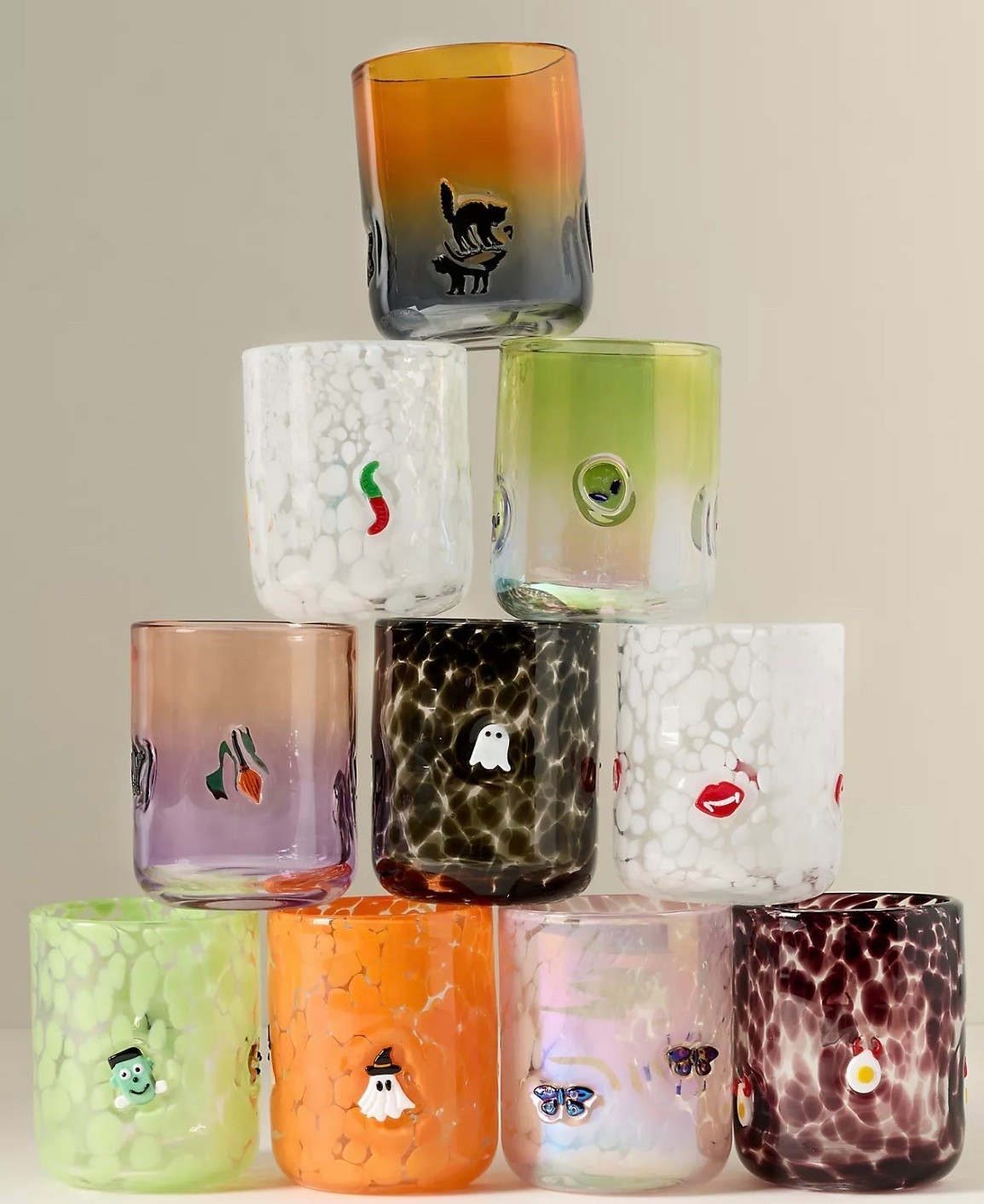 Halloween icon glasses!!! ON BIG SALE! These are $10-12 and such a steal for the most sought after glass — I use these every single day! Love! #halloween #kitchen #juiceglass #anthropologie

#LTKHome