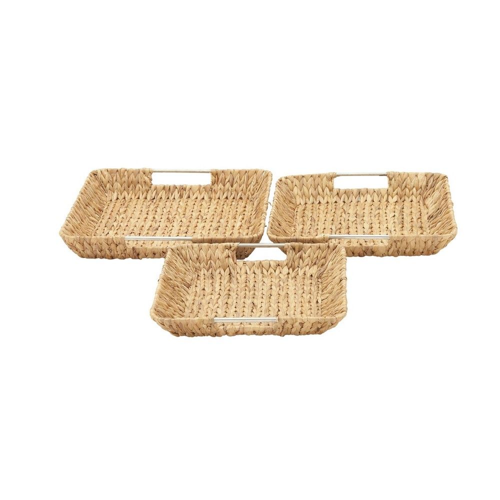 Set of 3 Contemporary Seagrass Basket Trays - Olivia & May | Target