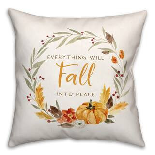 Fall Into Place Throw Pillow By Designs Direct | 18" x 18" | Michaels® | Michaels Stores