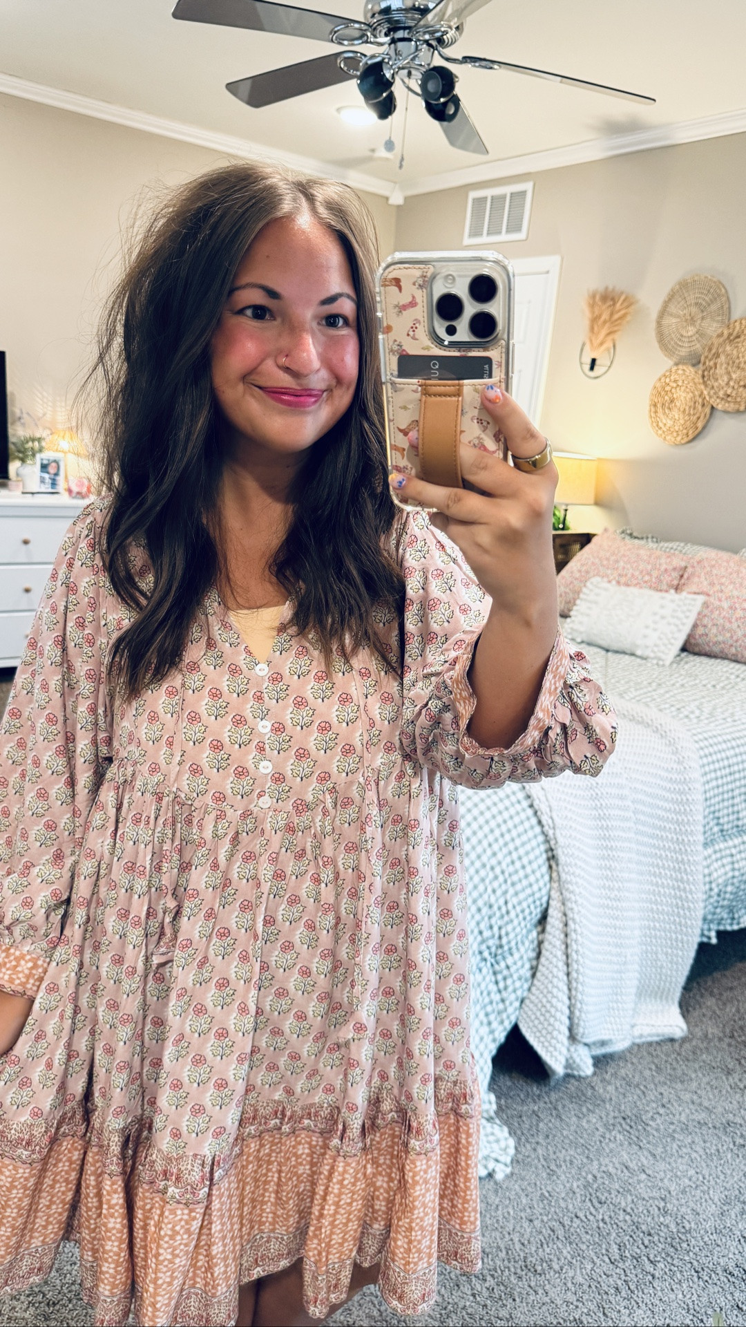 the easiest cute summer dress 🌸✨ flowy, flattering, + SO easy to style ☀️ I got my normal size & would say it fits true to size! this dress will look super cute in the fall with boots as well! 

 #amazonfinds #summerdress #bohostyle #casualfashion #summeroutfit #LTKootd #LTKMidsize #LTKWorkwear