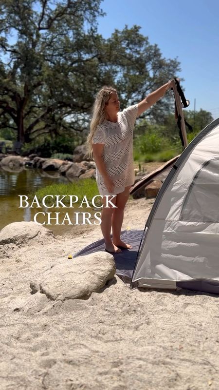 Backpack chairs & sun shade tent on sale ⛺️ 