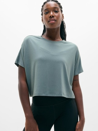With Ease Crop Tee | Athleta