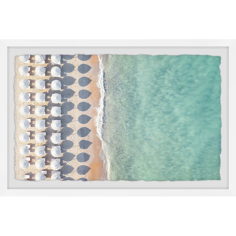 " White Sun Umbrellas " by Eyre Tarney | Wayfair North America