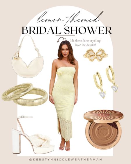 Lemon themed bridal shower 🍋🍸

Bridal shower, yellow dress, bridal, bride to be, bride 2024, gift guide, vacation, summer, sun, vacation outfits, spring, summer, white heal, white block heal, white purse, bridal 

#LTKStyleTip #LTKParties #LTKWedding
