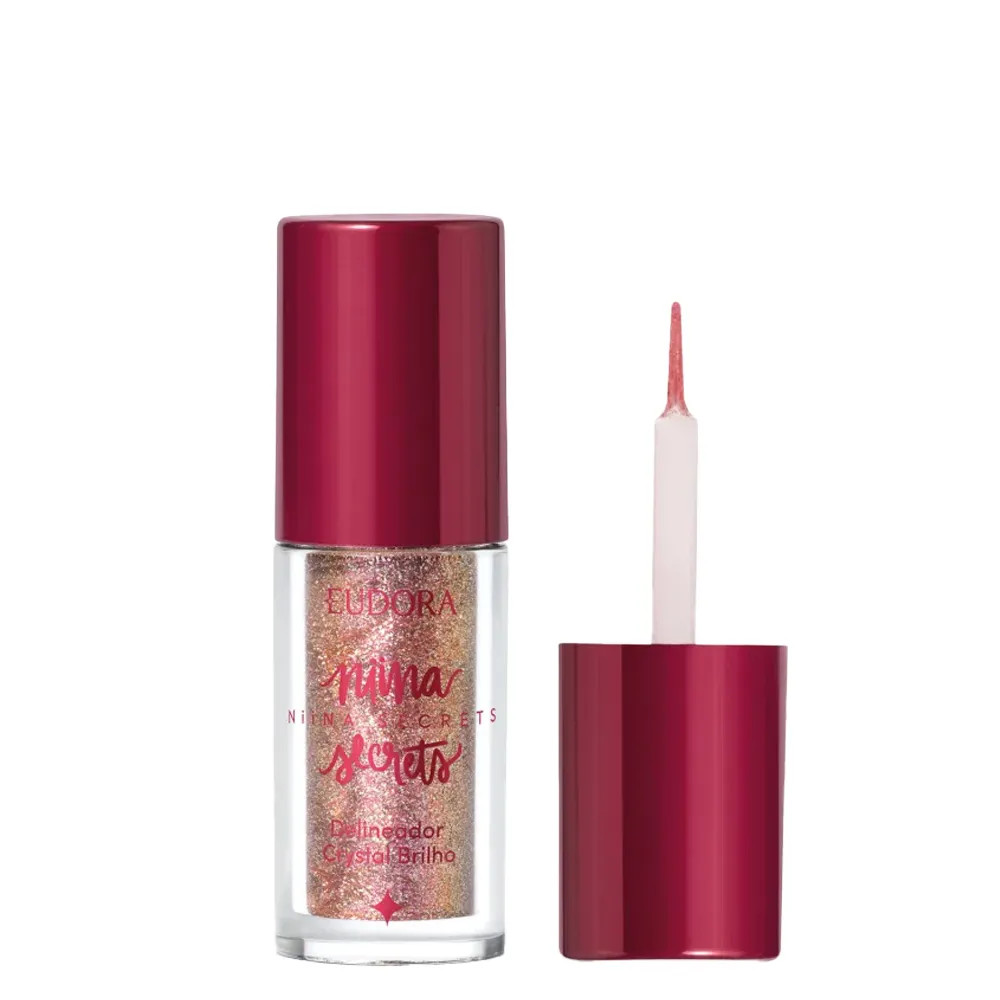 Delineador Eudora Niina Secrets Crystal Brilho Rose Gold | Amobeleza