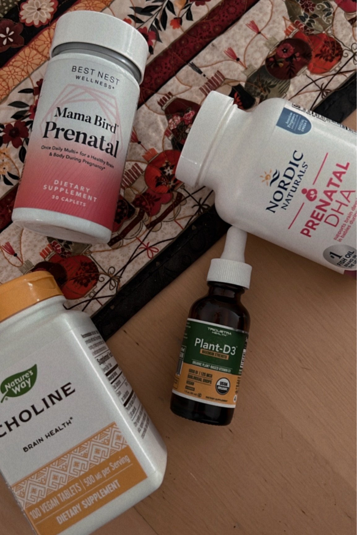 Prenatals I’m currently taking 

Disclosure: please check with your doctor on prenatals and suggested dosage to take.

Raspberry tea, herbal tincture, primrose supplements - these are only recommended once you are far enough along during 3 trimester (37 weeks or more). Please discuss with doctor/midwife before taking! 

#pregnancy #prenatals #pregnant #supplements #vitamins #prenatal supplements #babybump 

#LTKbump #LTKbaby