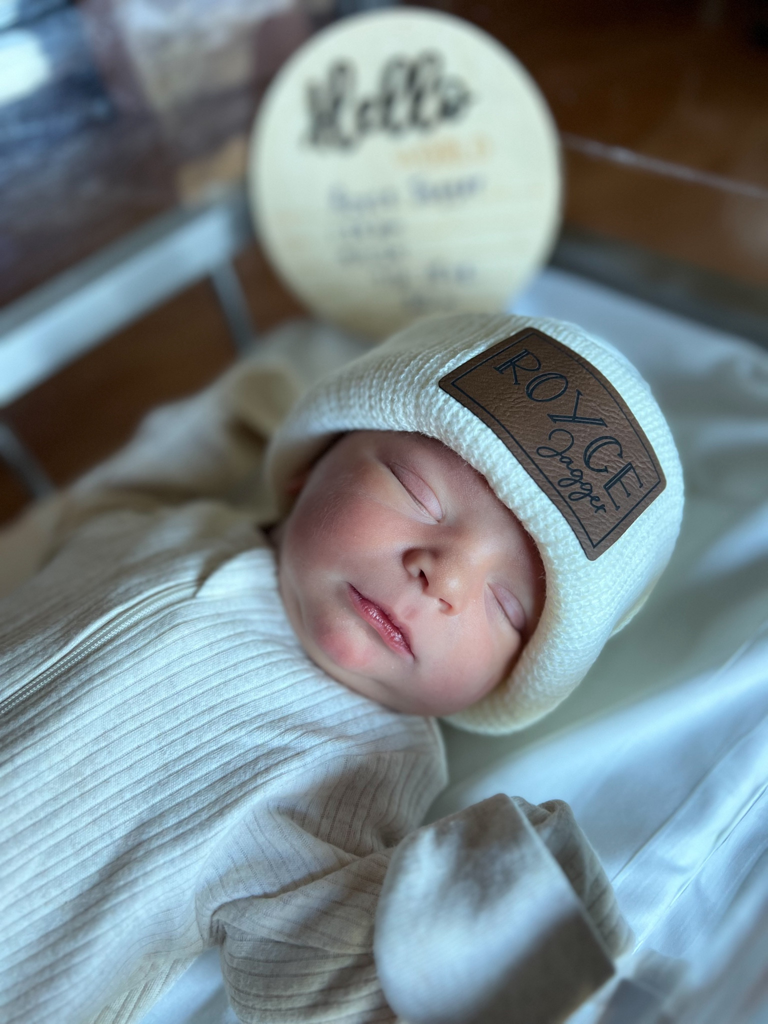 I can’t get over him 🥰🥹 linking his sweet personalized hat, sleeper, and announcement sign for you! 

#LTKFamily #LTKFindsUnder50 #LTKBaby