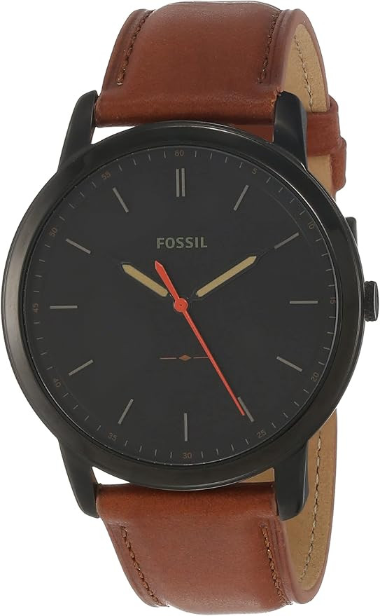 Fossil Men's Minimalist Stainless Steel Slim Casual Watch | Amazon (US)