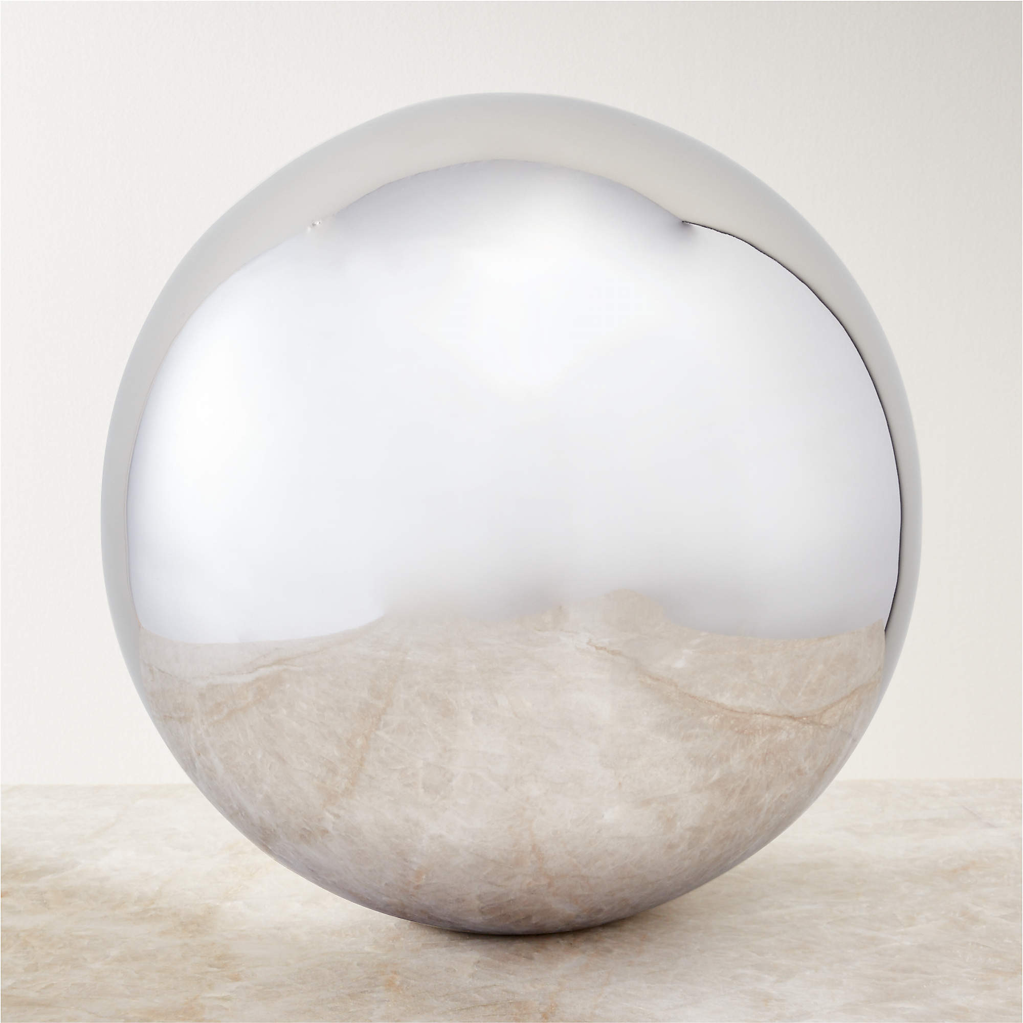 Nix Champagne Gold Decorative Orb 12" + Reviews | CB2 | CB2