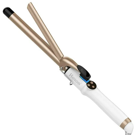 Hoson 3/4 Inch Curling Iron Professional Ceramic Tourmaline Curl Wand Barrel Hair Curler Iron with 9 | Walmart (US)