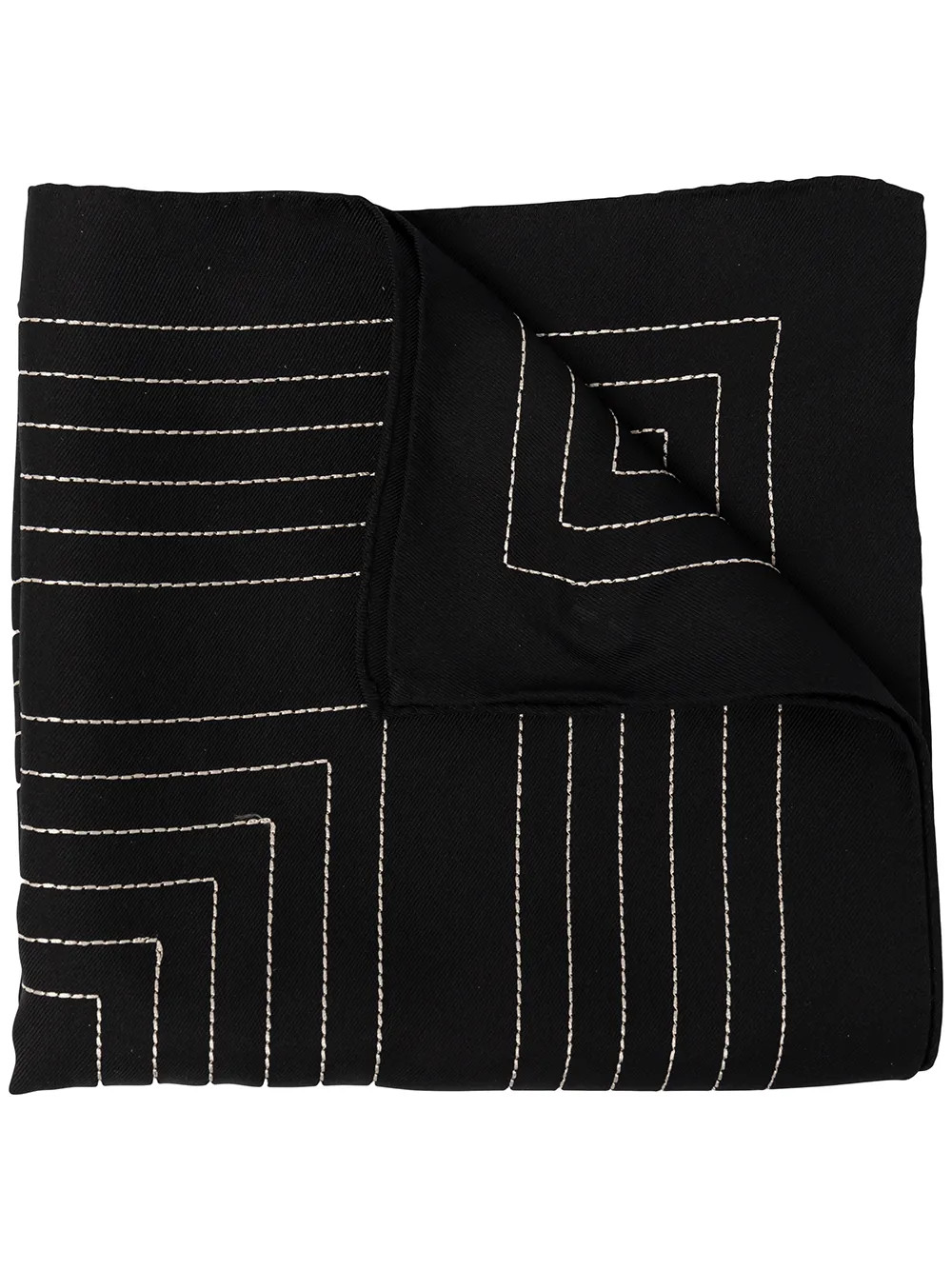 embroidered-logo silk scarf | Farfetch Global
