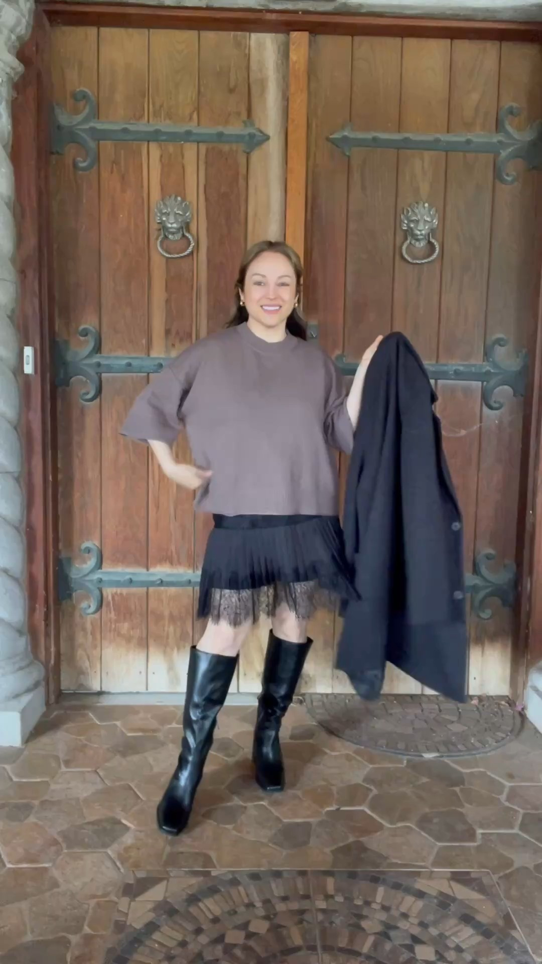 Skirt sweater coat  style 

#LTKSeasonal #LTKFindsUnder100 #LTKFindsUnder50