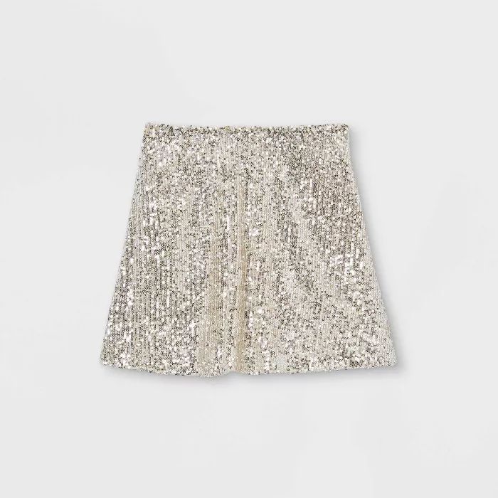 Girls' Sequin Skirt - art class™ Beige | Target