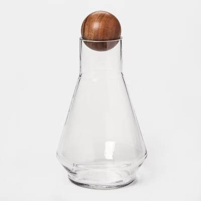 Glass Whiskey Decanter with Wood Stopper 44.3oz - Project 62™ | Target