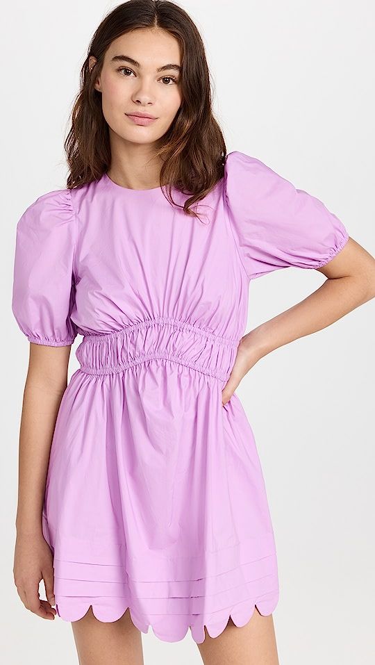 English Factory Scallop Detail Mini Dress | SHOPBOP | Shopbop