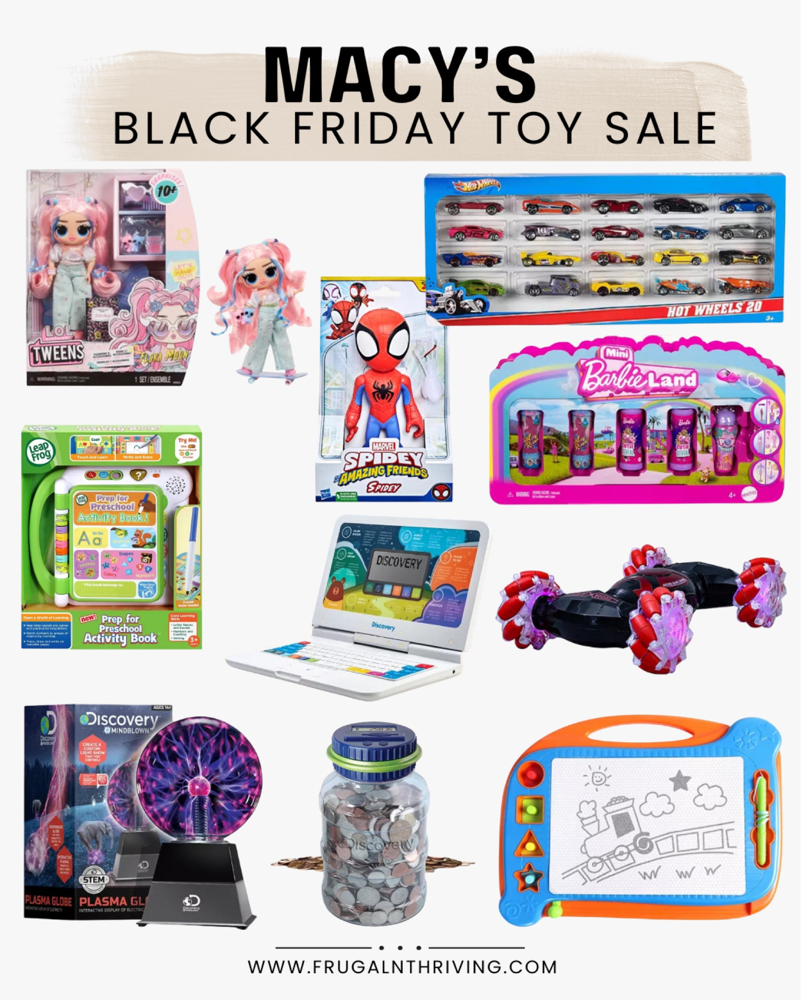 🎉🖤 Get ready for the ultimate Black Friday sale at Macy’s! 🎈 Stock up on the hottest kids’ toys at unbeatable prices. From fun games to must-have gadgets, it’s the perfect time to fill those holiday wish lists! 🎁 Don't miss out—shop early for the best selection! #MacysBlackFriday #KidsToys #HolidayShopping

#LTKKids #LTKHoliday #LTKGiftGuide