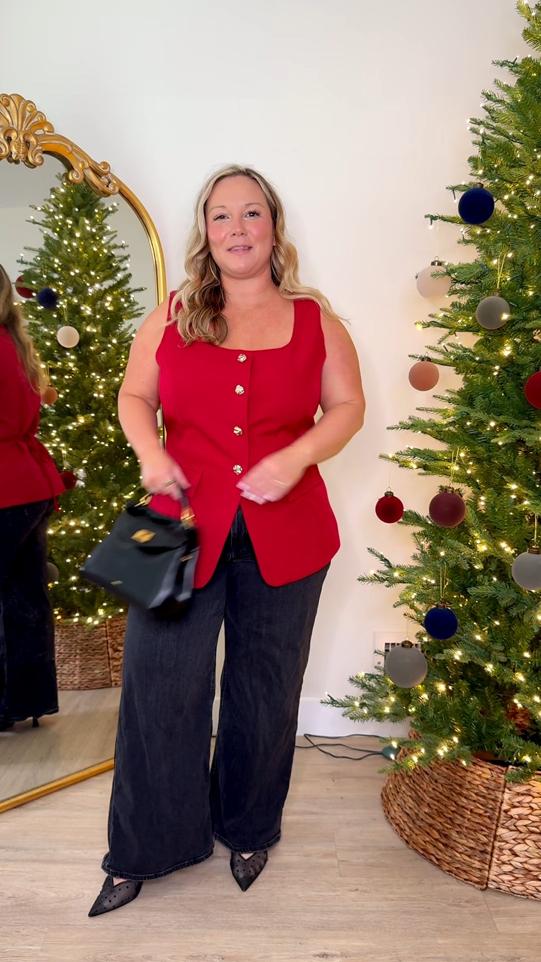 Last minute holiday top! Definitely can be worn anytime of year, but the red gives a holiday vibe! Cute workwear option too! It comes in time for Christmas! 
Size XL in top 
Jeans size 14 SHORT 

Amazon prime, Amazon fashion, Amazon style, Amazon finds, jeans, business casual, workwear, Christmas outfit, holiday stylee

#LTKMidsize #LTKWorkwear #LTKHoliday