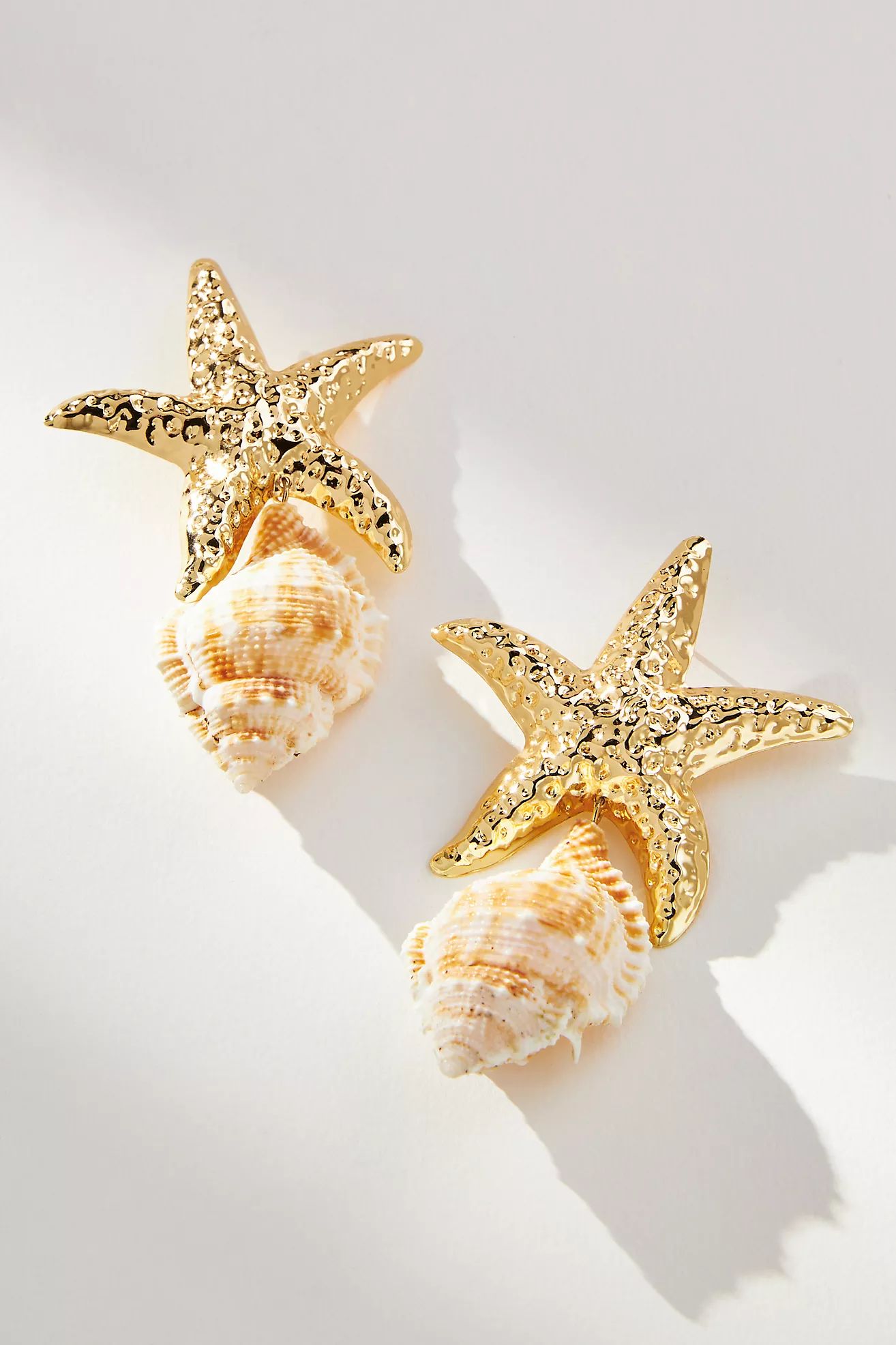Starfish Shell Drop Earrings | Anthropologie (US)