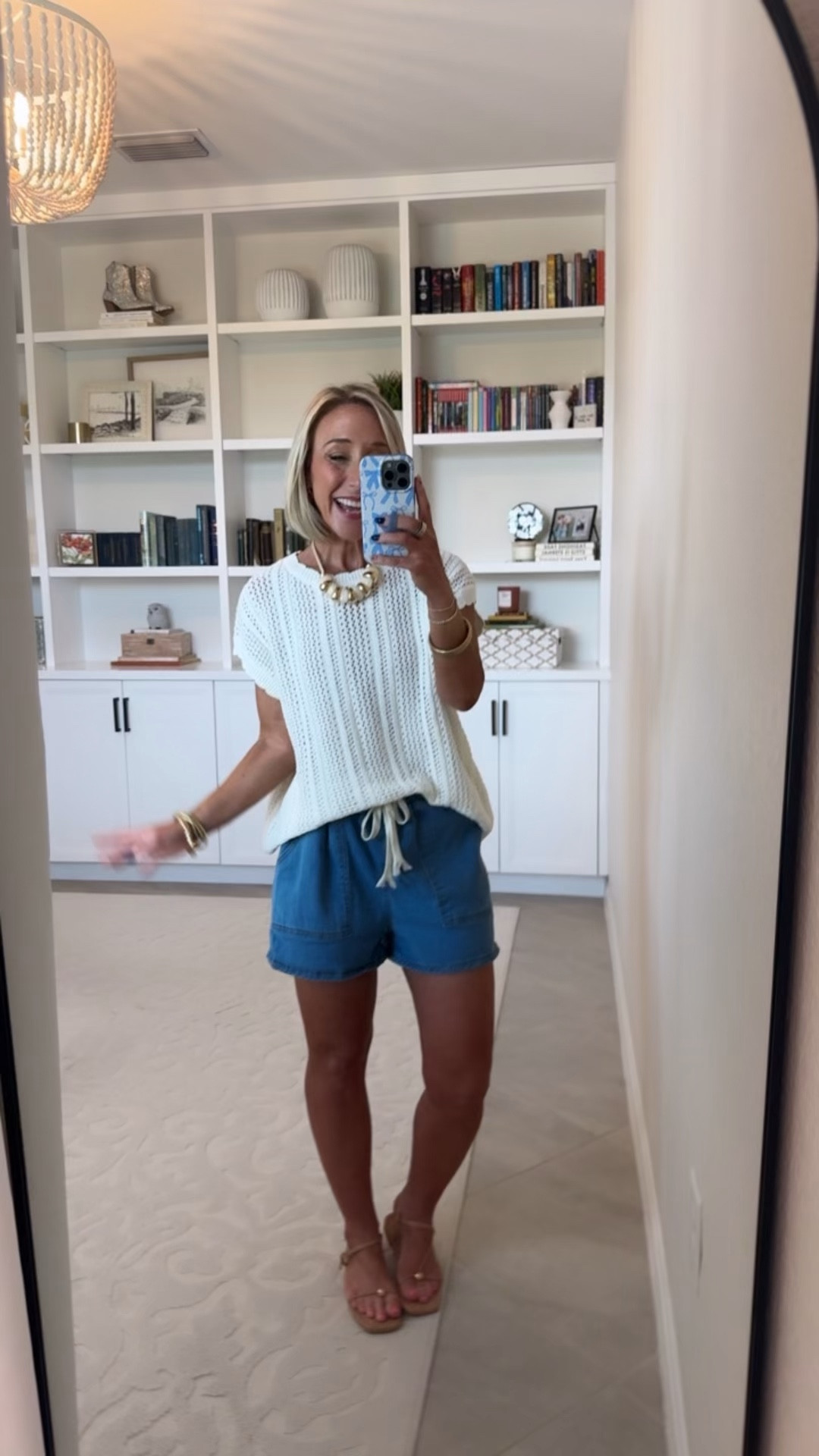 Unboxing Haul - my latest (mostly) Amazon orders: Crochet Cap Short Sleeve Sweater - Size Small. 6 colors.