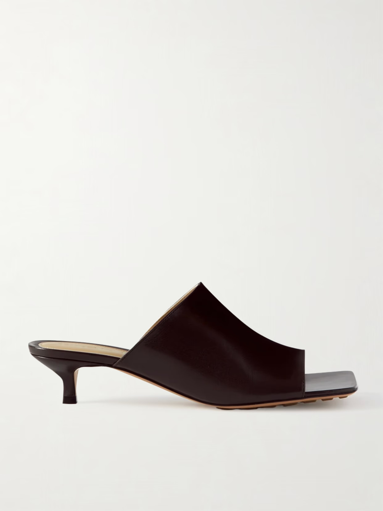 Bottega Veneta - Leather Mules - Brown | NET-A-PORTER (US)