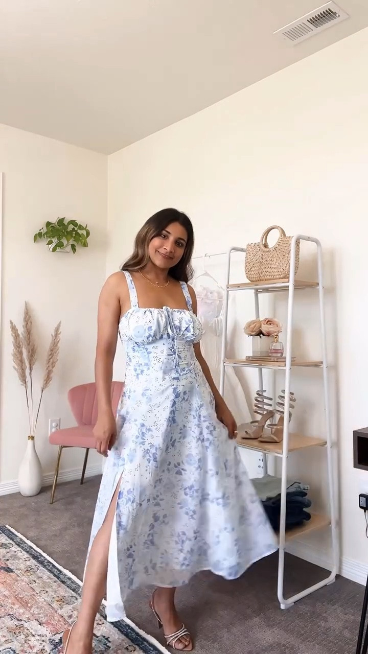A wedding guest dress ir a birthday dress, this dress could be your favorite summer dress.
Use code 'shreya' for 20% offf🩵✨
 #brownbloggers #ootdshare #summerdress #summerfashion #dressup #cutedress #flaredress 


#LTKFindsUnder50 #LTKVideo #LTKWedding