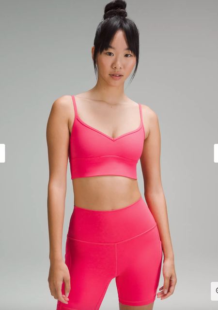 This color! Lululemon new arrivals are so good. And I ove this align bra! I love a comfortable sports bra with thin straps that are NOT racerback. So much more comfortable for me. Will prob try to use this as a nursing bra as well

Gifts for her, matching sets, sports bras , summer workout outfit  

#LTKSeasonal #LTKfit #LTKunder100
