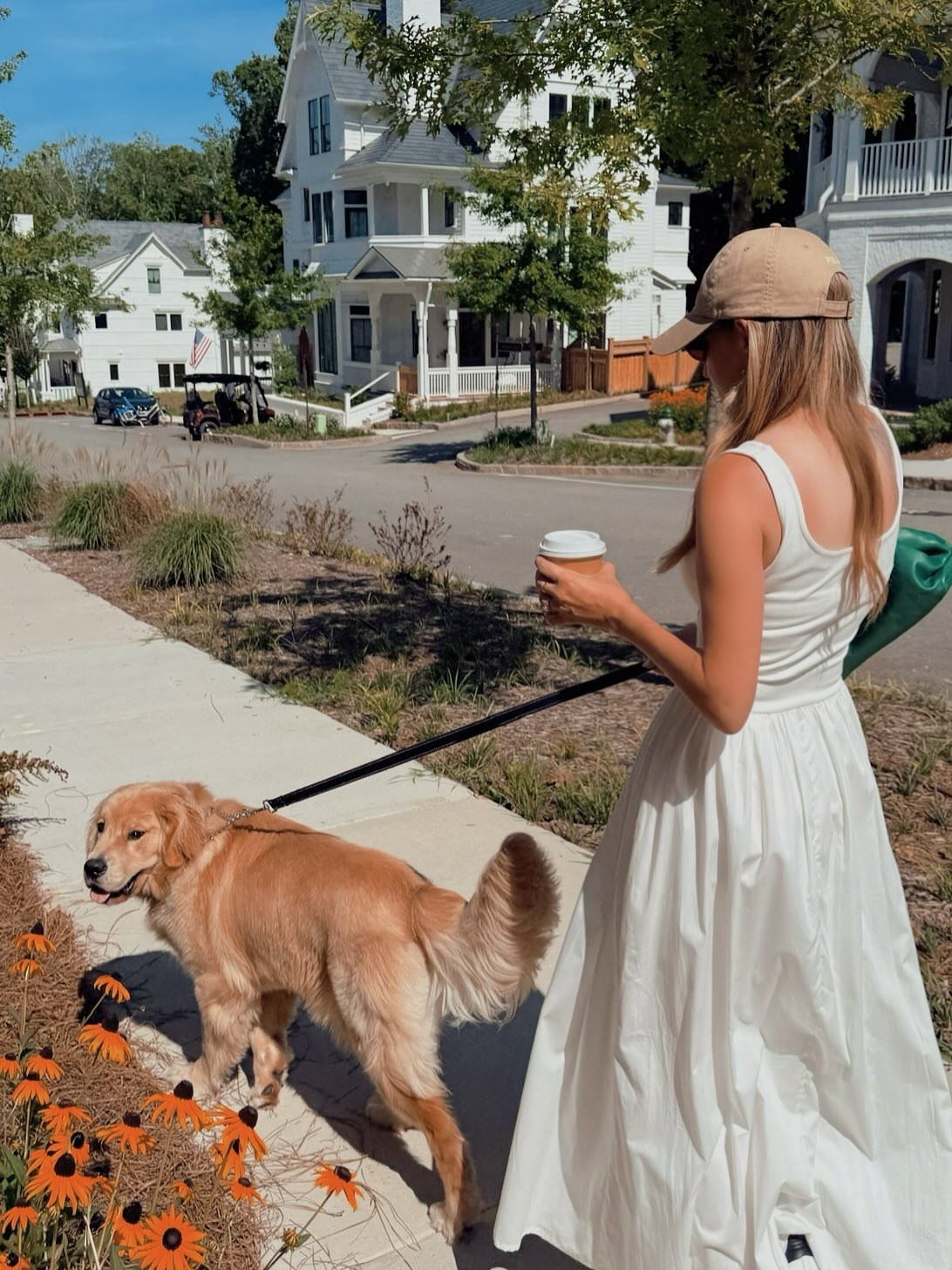 Just a girl and her dog 🐶 
Dress: @marcellanyc - get 10% off with code JESSICAMANEY_ at checkout 
Bag: @newbottega 
Hat: @poloralphlauren 

#ootd #style #summerstyle #goldenretriever #bottega #ralphlauren #marcellanyc

#LTKActive #LTKootd #LTKdayinmylife
