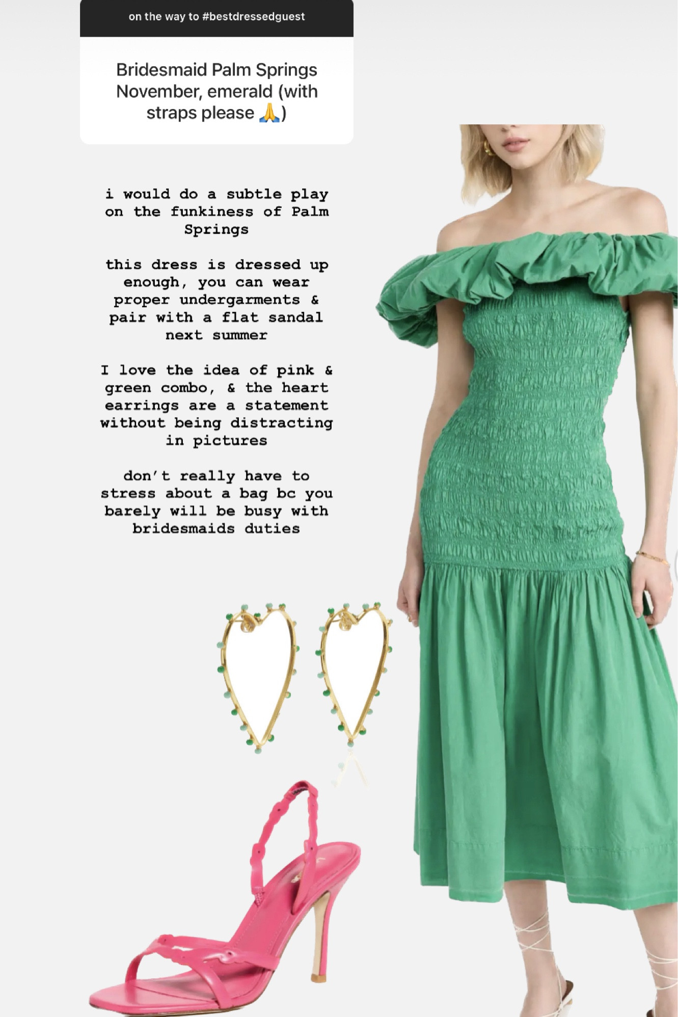 Palm Springs bridesmaid