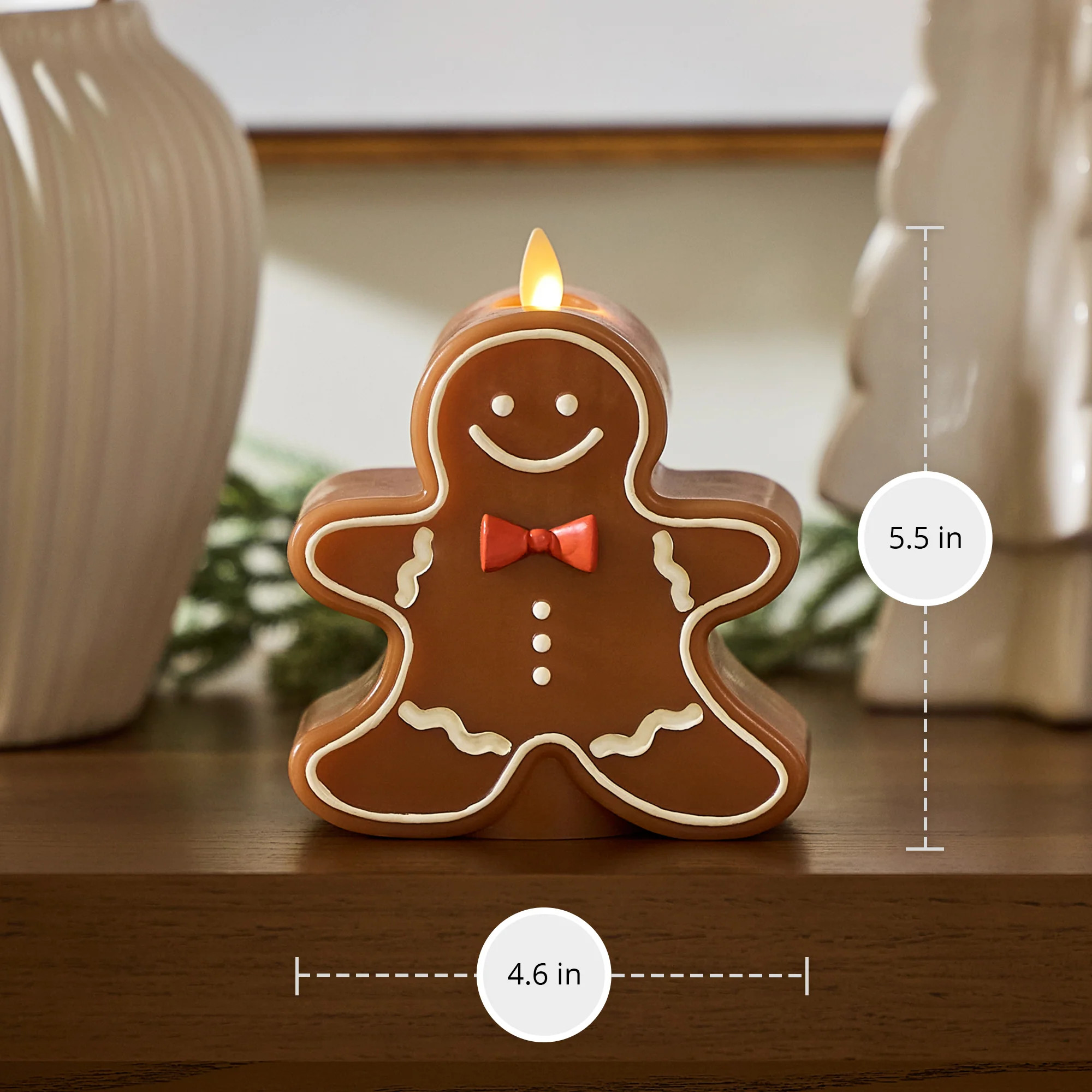 Gingerbread Boy Flameless Candle | Luminara