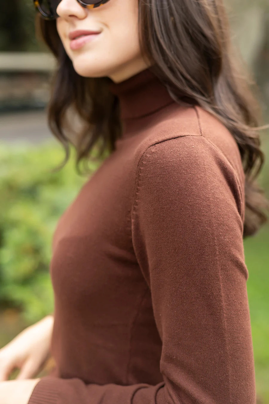 Diane Turtleneck Sweater - Coco | Julia Amory