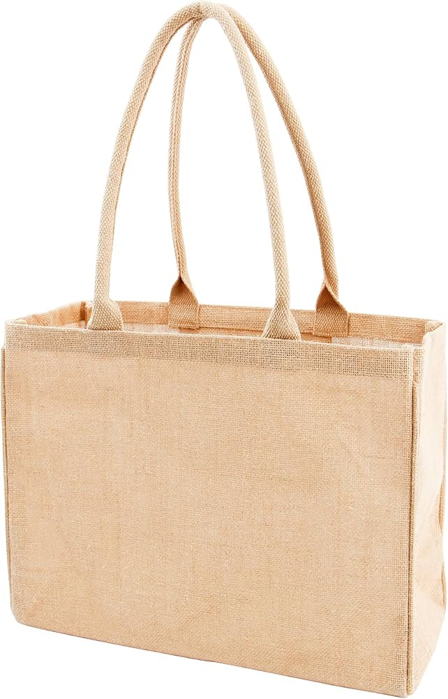 KAF Home Jute Market Tote Bag with Handles (Blank) | Amazon (US)