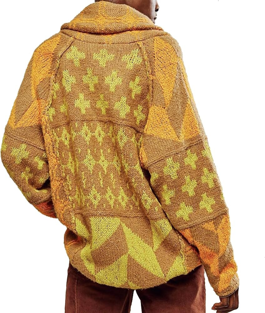 Cardigan Sweaters for Women Button Down Shawl Collar Oversized Sweater Coats Y2k Print Cardigans ... | Amazon (US)