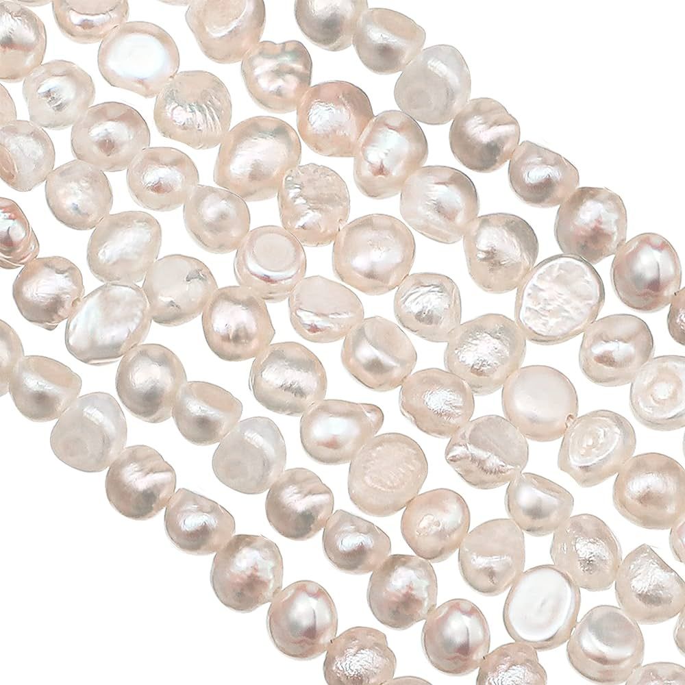 2 Strands Freshwater Pearl Beads Natural Genuine Freshwater Cultured Pearl Irregular Pearl Beads ... | Amazon (US)
