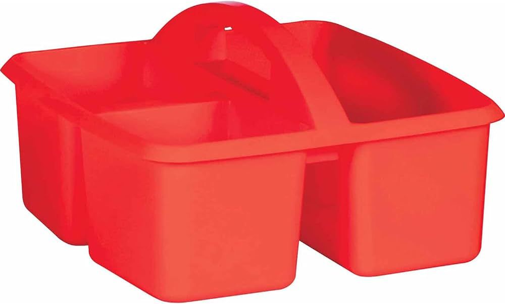 Teacher Created Resources Red Plastic Storage Caddy | Amazon (US)