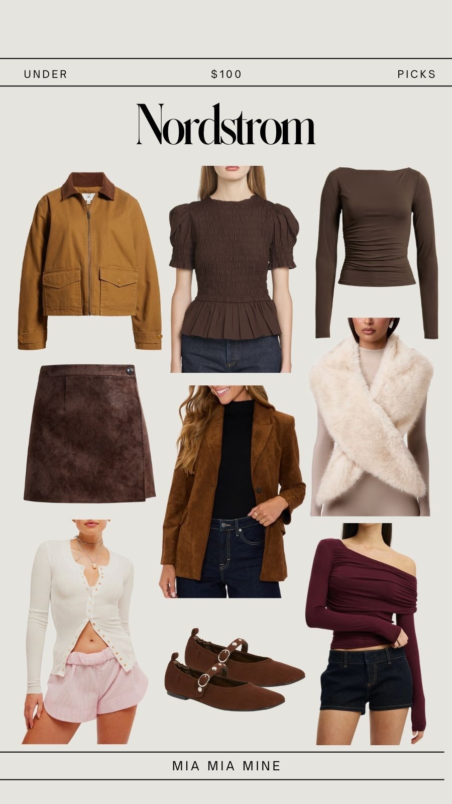 Nordstrom fall outfits under $100
Shop suede skirts, barn jackets, suede jackets, faux fur and fall tops 

#LTKFindsUnder50 #LTKSeasonal #LTKFindsUnder100