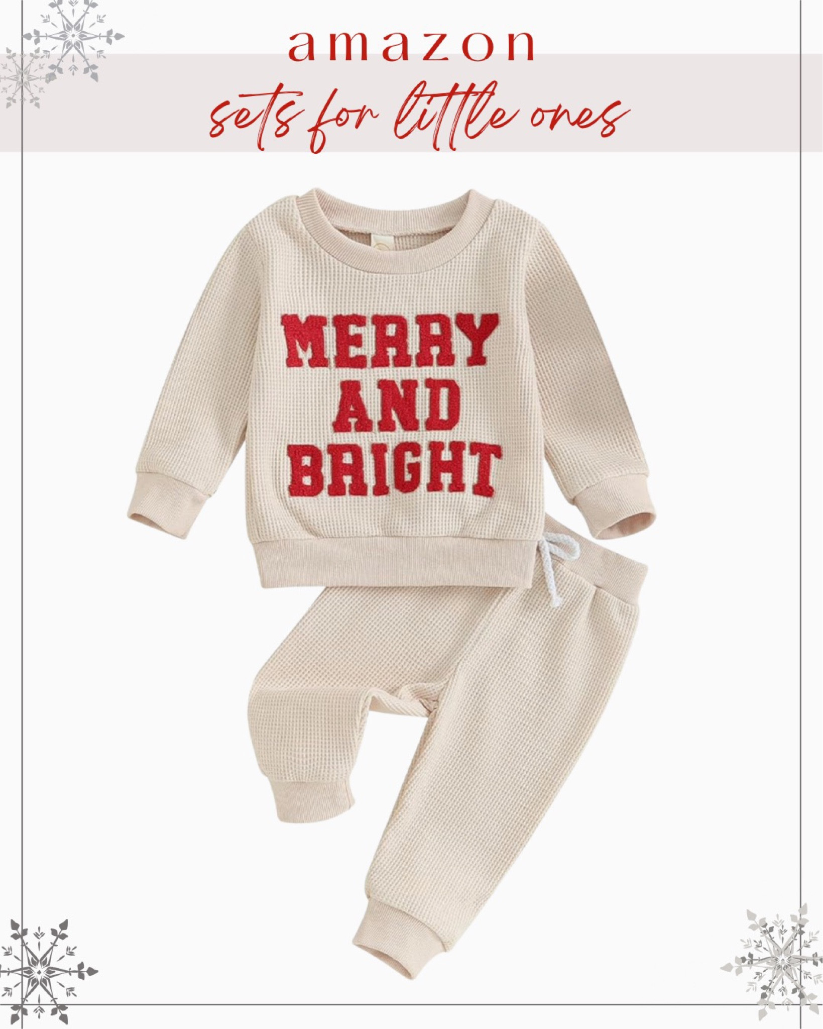 Amazon sets for littles 🫶🏼

#amazonfinds 
#founditonamazon
#amazonpicks
#Amazonfavorites 
#affordablefinds
#amazonfashion
#amazonfashionfinds

#LTKHoliday #LTKSeasonal #LTKbaby