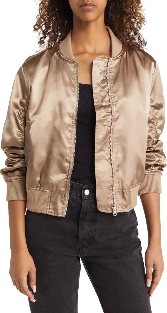 Satin Bomber Jacket | Nordstrom