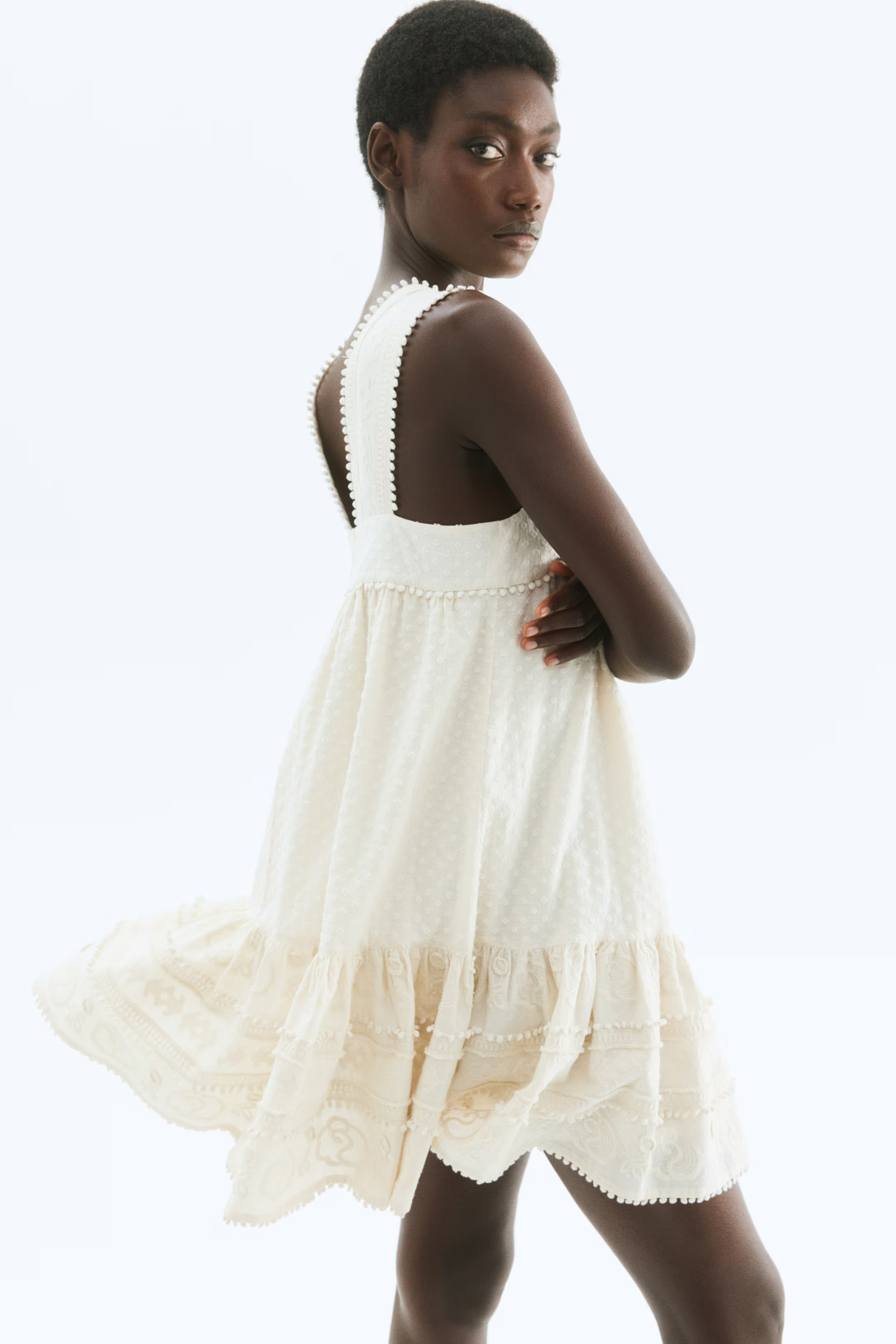 Embroidered Cotton Dress | H&M (US + CA)